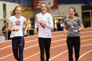 Nesconset's Maria Michta Competes in the Millrose Games
